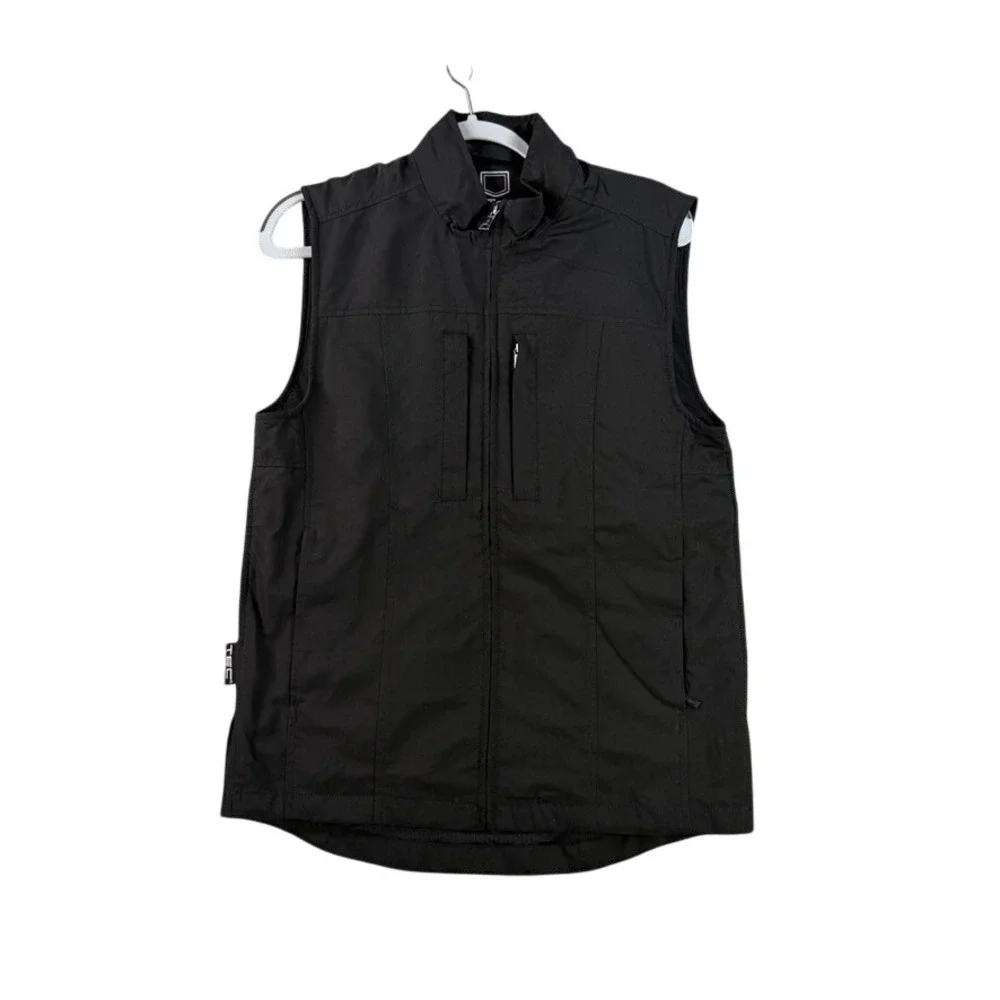 SCOTTeVEST Travel Vest Mens Small Black Multi Pocket Tech Tactical Utility 10062